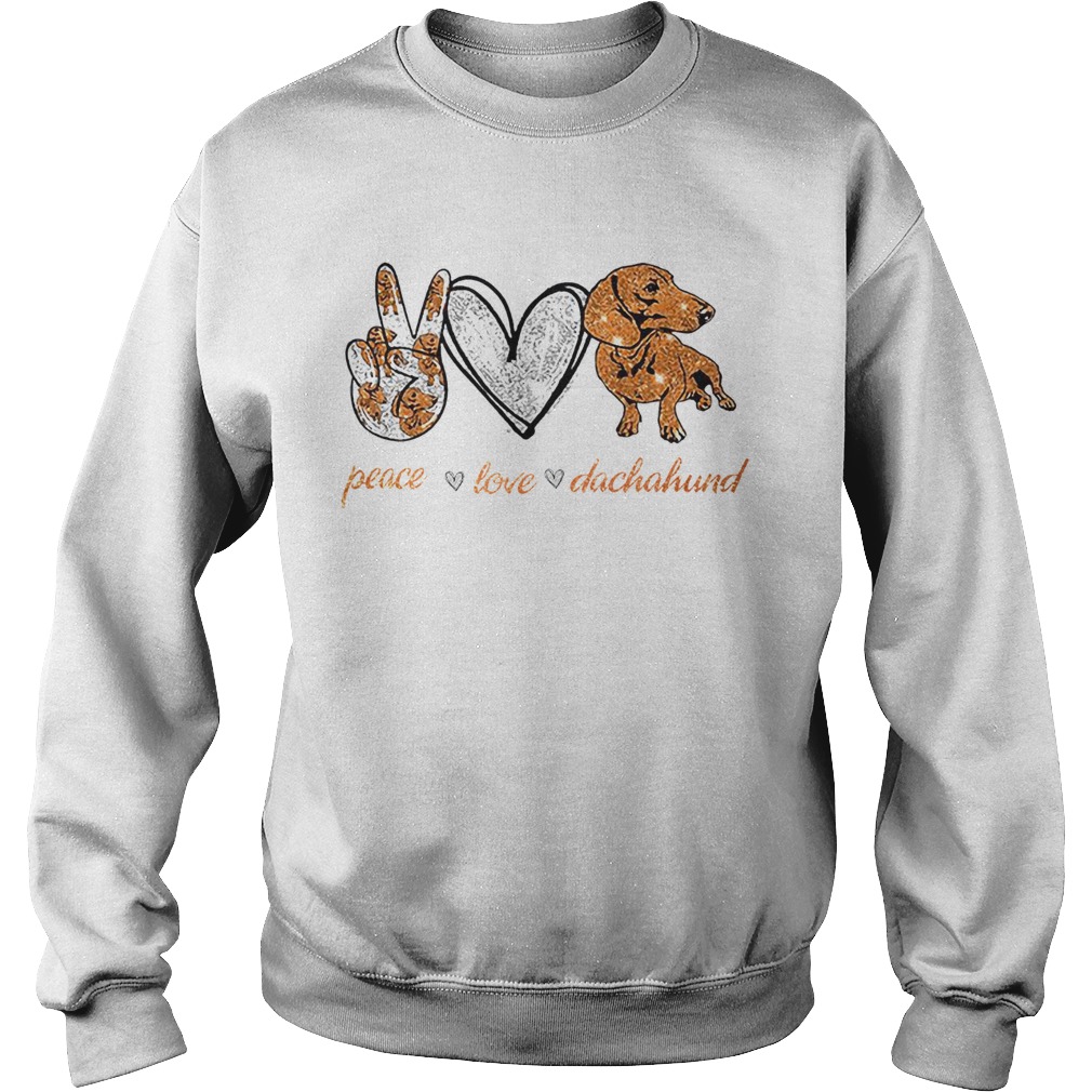 Peace Love Dachshund Sweatshirt