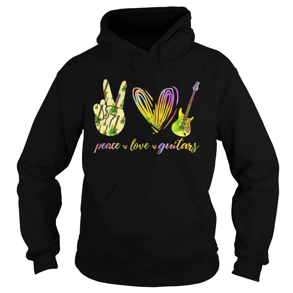 Peace Love Guitars special version Hoodie