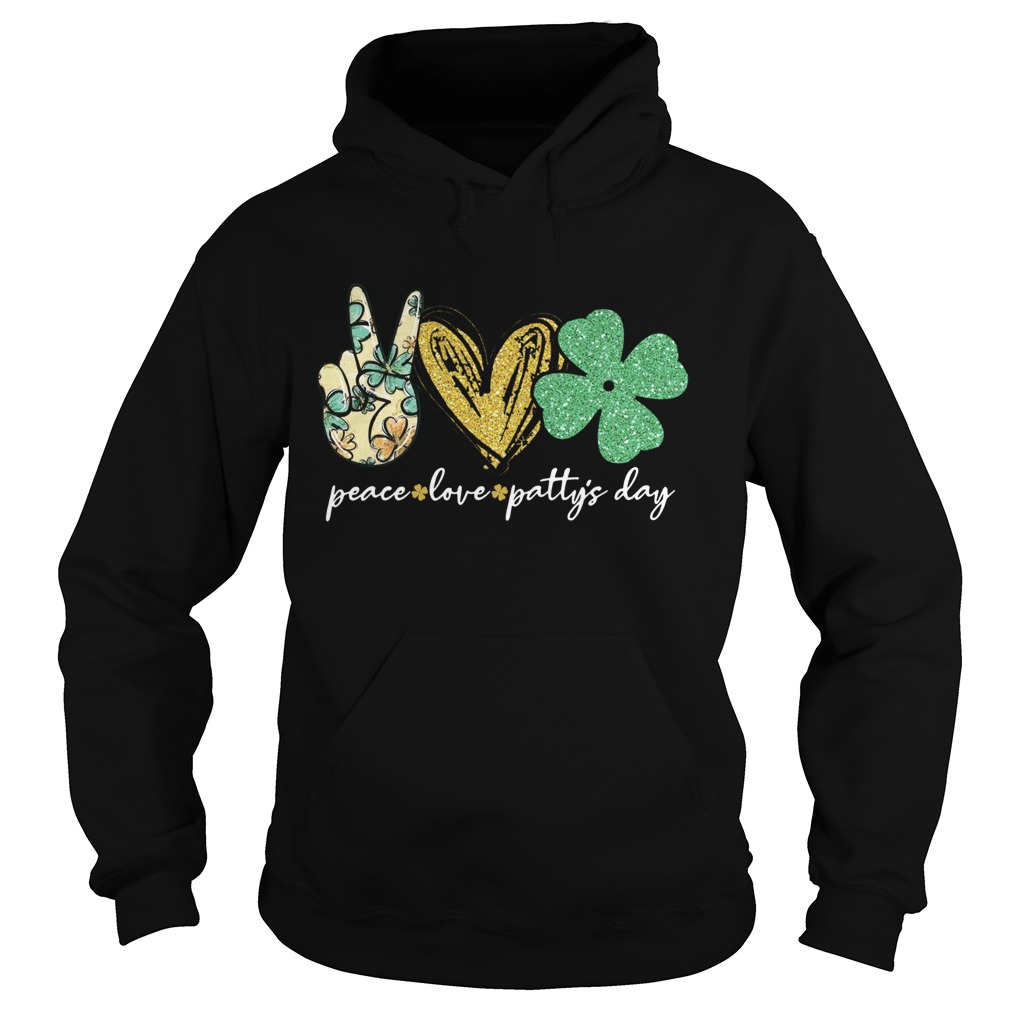 Peace Love Pattys Day Hoodie
