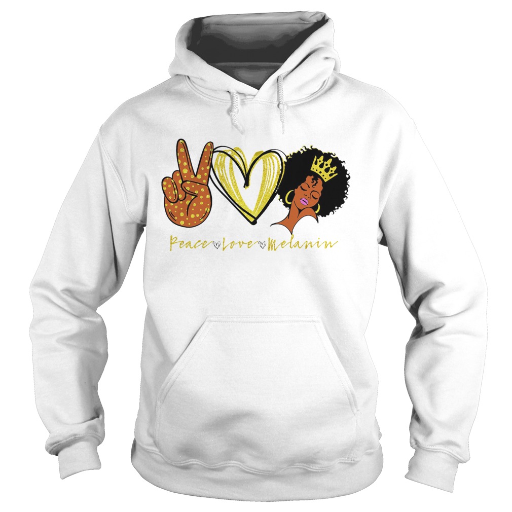 Peace love melanin Hoodie