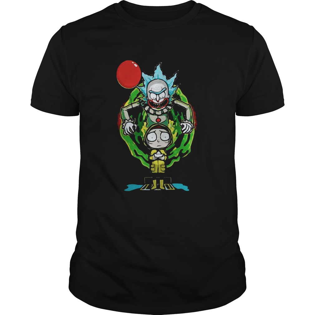 Pennywise IT mashup Rick and Morty halloween shirt