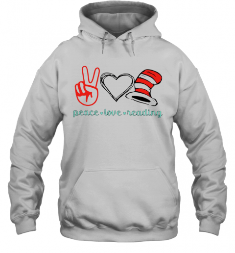 Piece Love Reading T-Shirt Unisex Hoodie