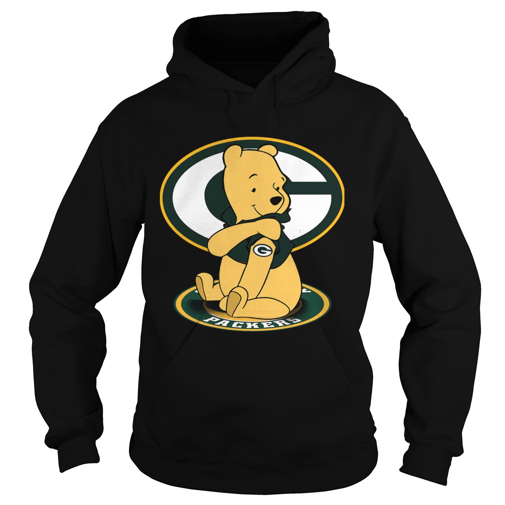 Pooh Green Bay Packers Tattoo Hoodie