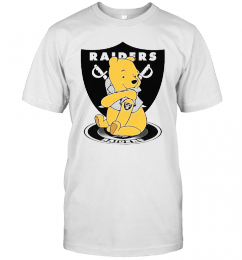 Pooh Tattoo Oakland Raiders T-Shirt