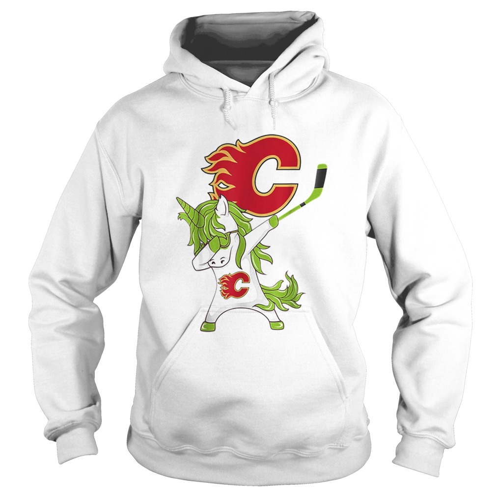 Pretty St Patrick Day Dabbing Unicorn Hockey Stick Calgaryflame Hoodie
