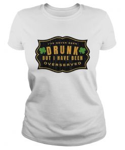 Pretty Vintage Saint Patricks Day Drunk  Classic Ladies