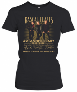 Rascal Flatts 20Th Anniversary 2000 2020 Thank You For The Memories T-Shirt Classic Women's T-shirt