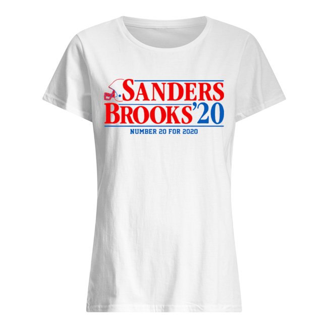 Sanders Brooks 2020 Number 20 For 2020 Classic Women's T-shirt