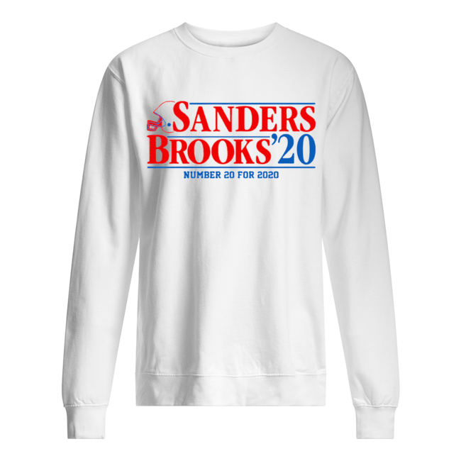 Sanders Brooks 2020 Number 20 For 2020 Unisex Sweatshirt