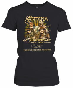Santana 60Th Anniversary 1960 2020 Thank You For The Memories T-Shirt Classic Women's T-shirt