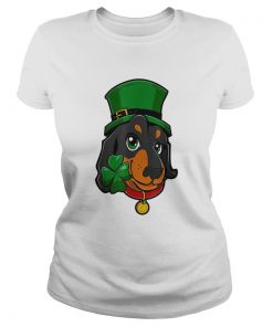 St Patricks Day Dachshund Leprechaun Dog  Classic Ladies