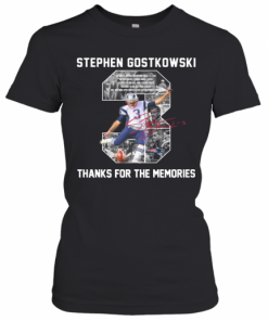 Stephen Gostkowski 3 Signature Thanks For The Memories T-Shirt Classic Women's T-shirt