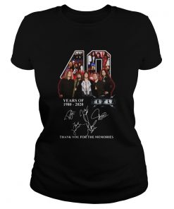 Tesla American Rock Band 40th Years Of 19802020 Signature  Classic Ladies