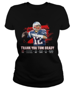 Thank You Tom Brady Patriots Football 2020  Classic Ladies