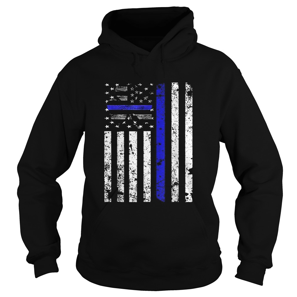 Thin Blue Line Irish Shamrock Police St Patricks Day Hoodie