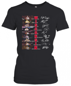 Wisconsin Tyler Wahl Kobe King Brad Davison Signatures T-Shirt Classic Women's T-shirt