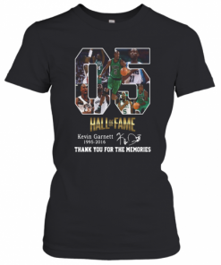 05 Hall Of Fame Kevin Garnett 1995 2016 Signature T-Shirt Classic Women's T-shirt