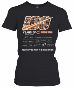100 Years Of Chicago Bears Thank You For The Memories Signatures T-Shirt Classic Women's T-shirt