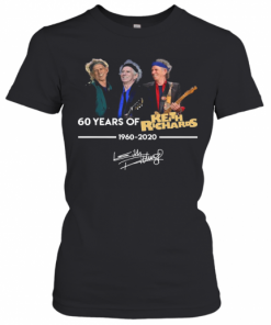 60 Years Of Keith Richards 1960 2020 Signature T-Shirt Classic Women's T-shirt