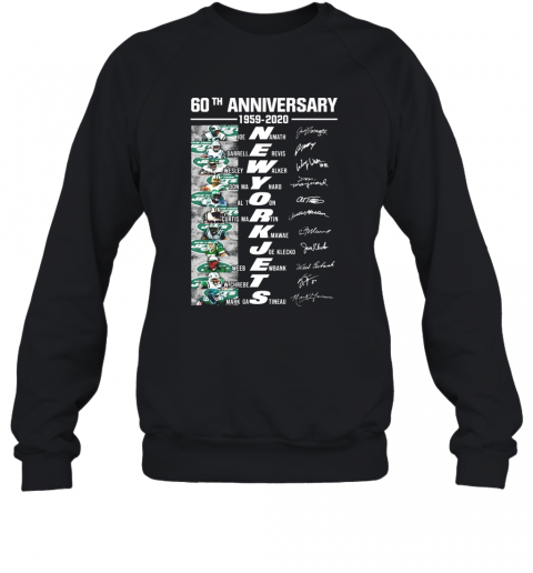 60Th Anniversary 1959 2020 New York Jets T-Shirt Unisex Sweatshirt