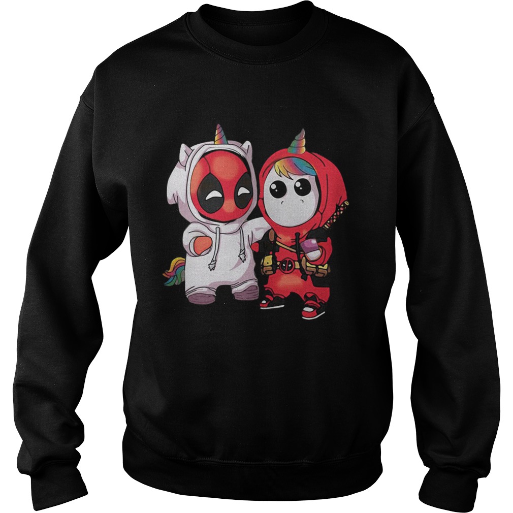 Baby Deadpool and Unicorn Sweatshirt