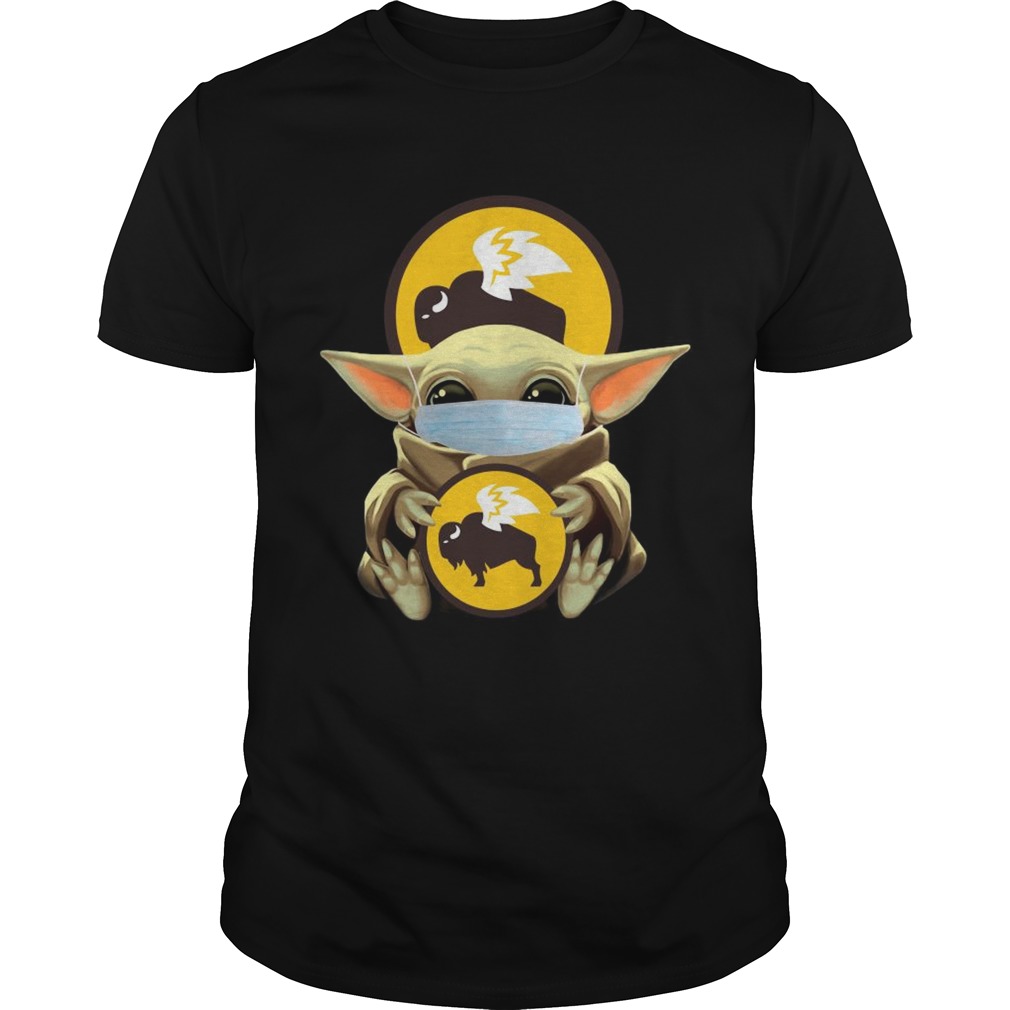 Baby Yoda Mask Hug Buffalo Wild Wings shirt