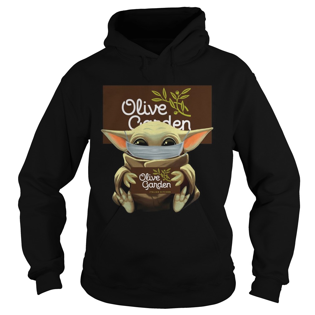 Baby Yoda Mask Hug Olive Garden Hoodie
