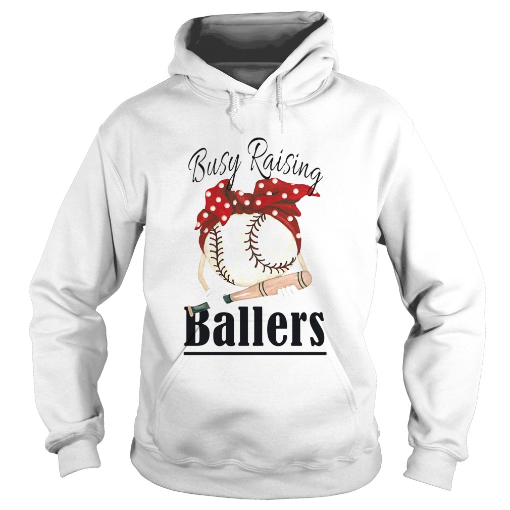 Baseball busy raising ballers bow Hoodie