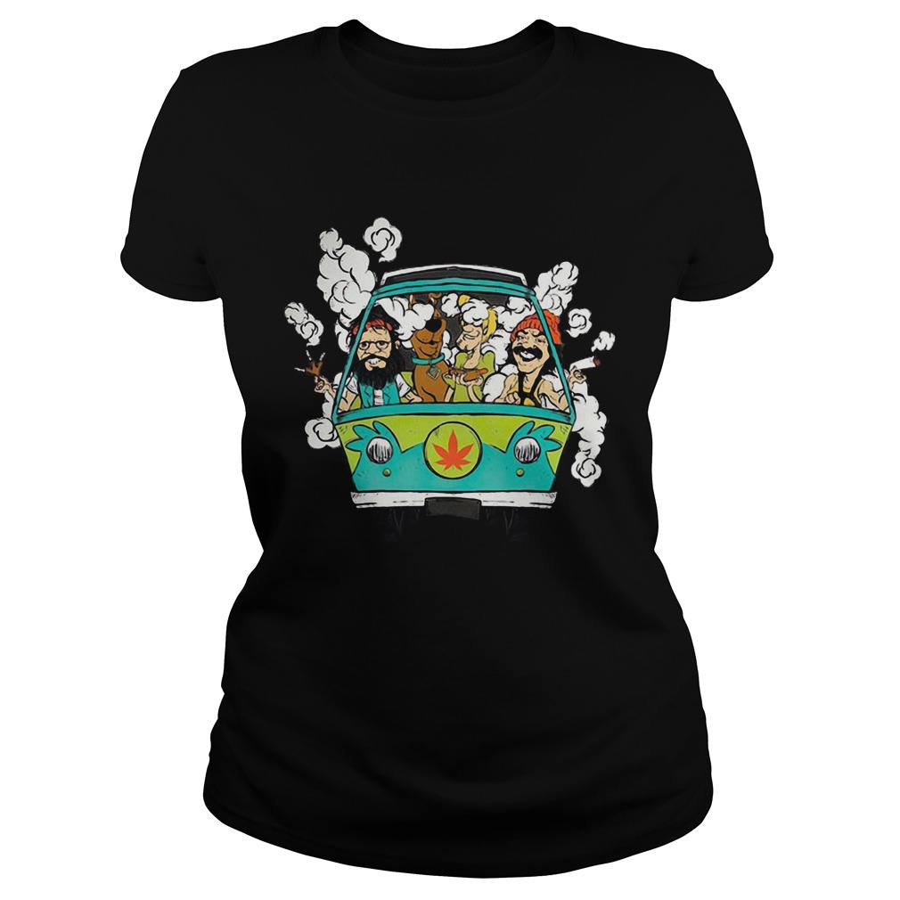 Cheech And Chong With Scooby Smoke Classic Ladies