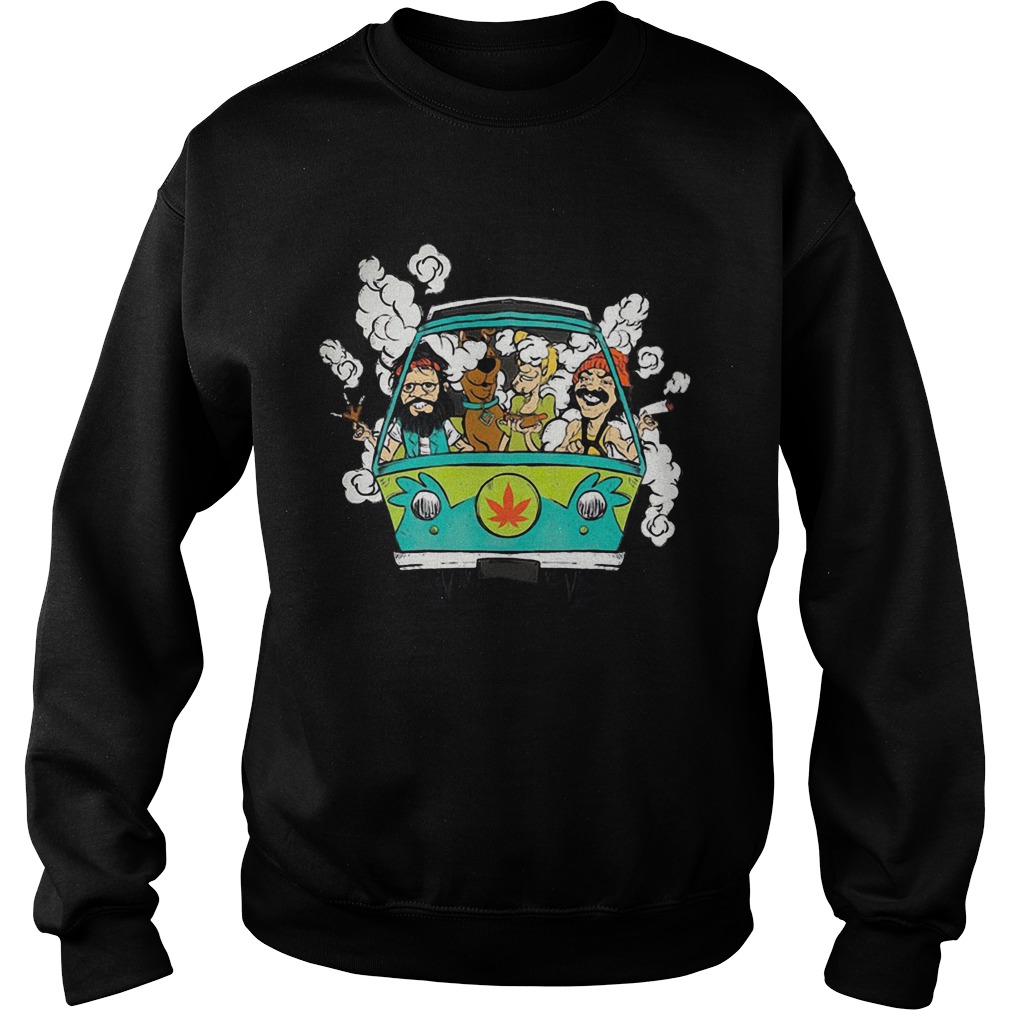 Cheech And Chong With Scooby Smoke Sweatshirt