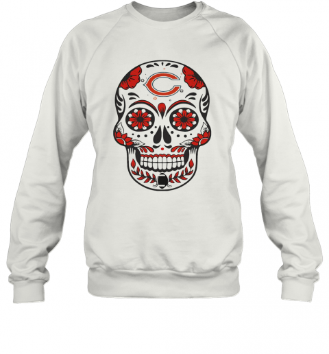 Chicago Bears Football Sugar Skull T-Shirt Unisex Sweatshirt
