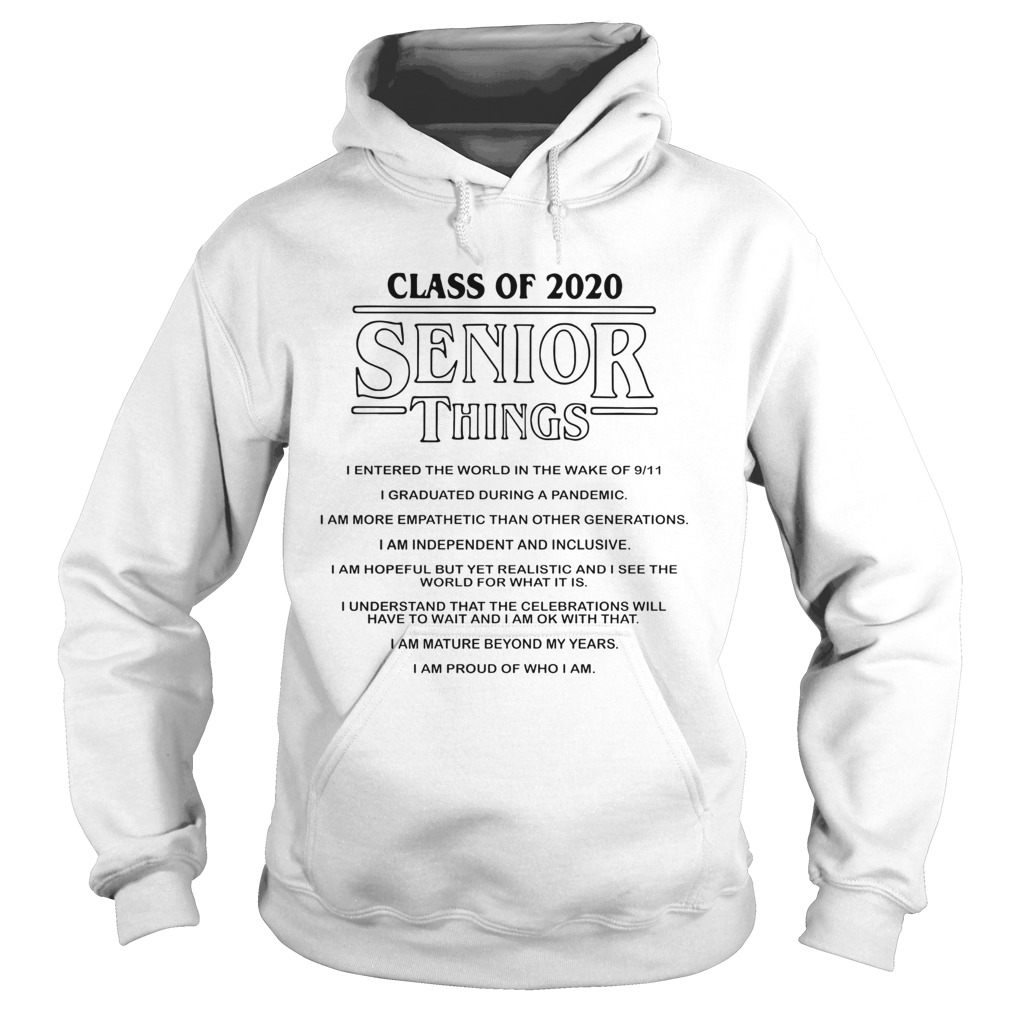 Class Of 2020 Senior Things Hoodie