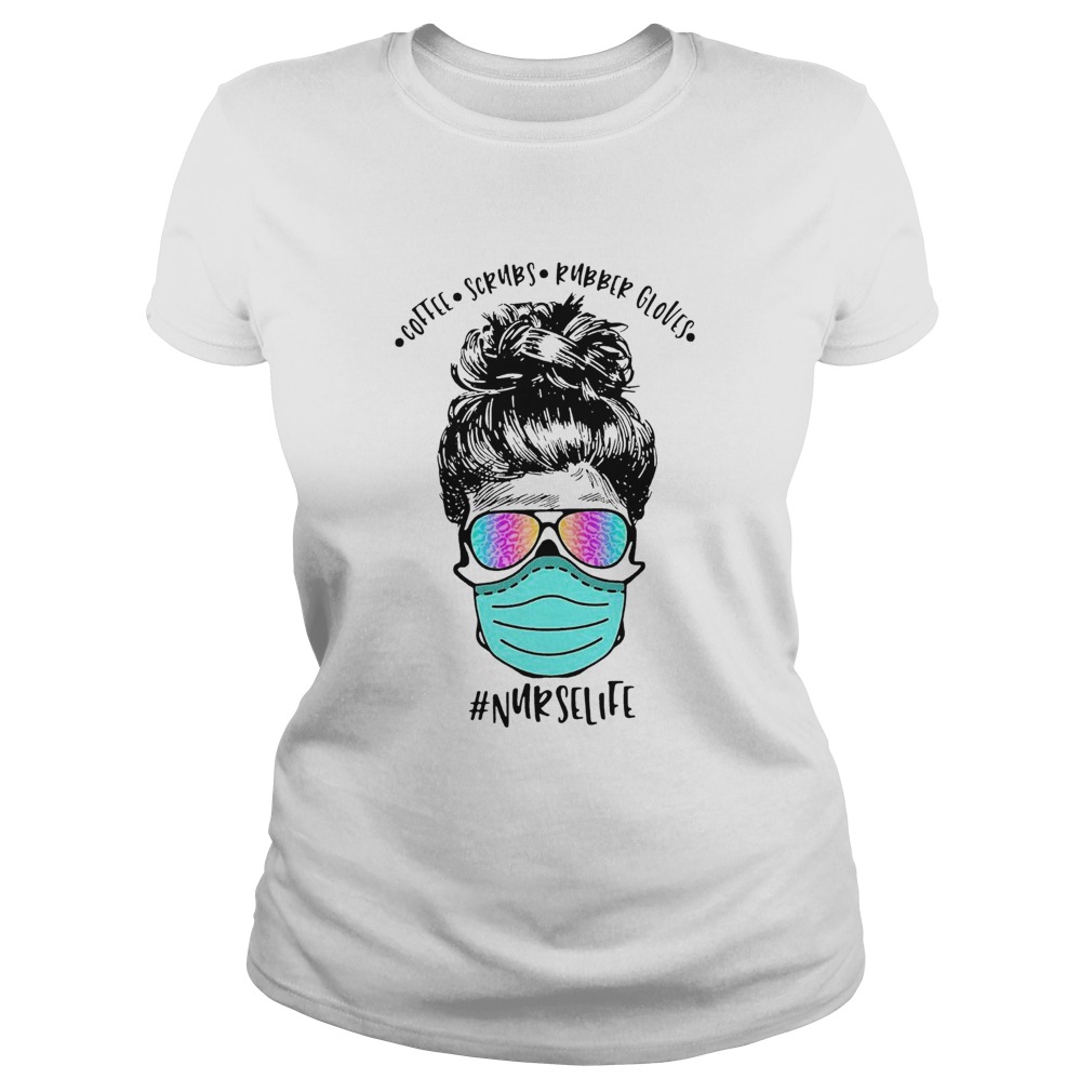 Coffee Scrubs Rubber Gloves Mask Nurselife Classic Ladies