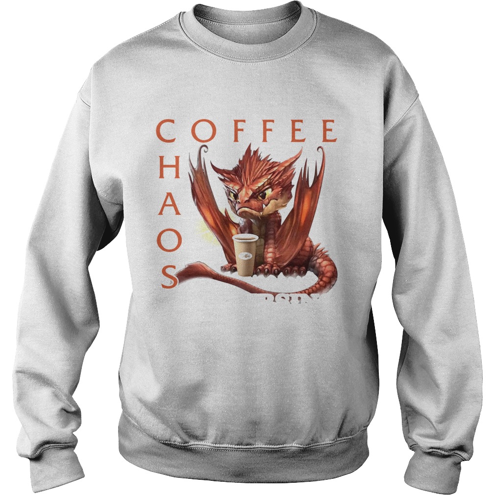 Dragon Running On Coffee Chaos And Cursing Sweatshirt