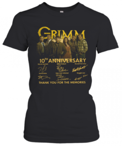 Grimm 10Th Anniversary Thank You For The Memories Signature T-Shirt Classic Women's T-shirt