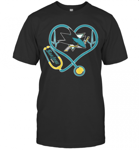 Heart Nurse San Jose Sharks T-Shirt