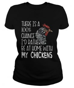 Id Rather Be At Home With My Chickens  Classic Ladies