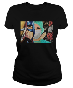 Iron Man Captain Batman Spiderman Nurse Superhero  Classic Ladies