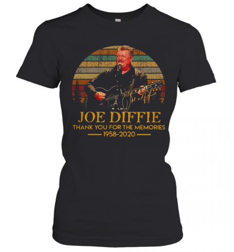 Joe Diffie Thank You For The Memories 1958 2020 Vintage T-Shirt Classic Women's T-shirt