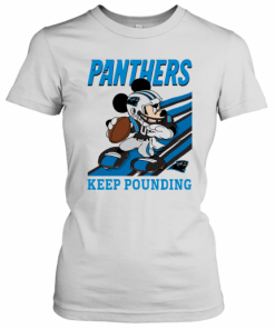 Mickey Mouse Carolina Panthers Keep Pounding T-Shirt Classic Women's T-shirt