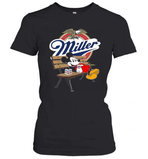 Mickey Mouse Drink Miller Beer T-Shirt Classic Women's T-shirt