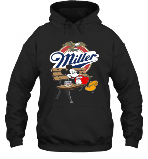 Mickey Mouse Drink Miller Beer T-Shirt Unisex Hoodie
