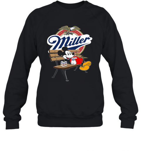 Mickey Mouse Drink Miller Beer T-Shirt Unisex Sweatshirt