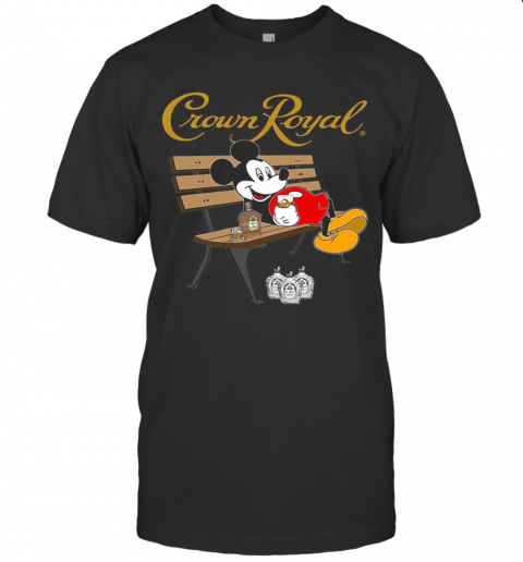 Mickey Mouse Drinking Crown Royal Beer T-Shirt