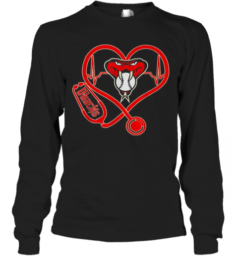 Nurse Heart Arizona Diamondbacks T-Shirt Long Sleeved T-shirt 