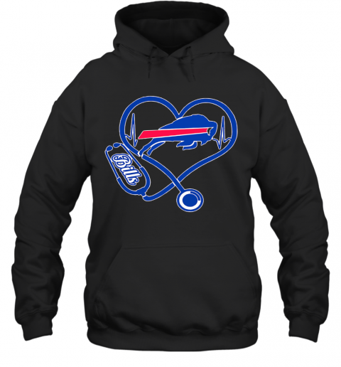 Nurse Heart Buffalo Bills T-Shirt Unisex Hoodie