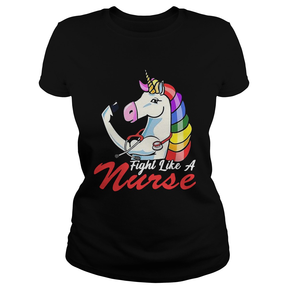 Nurse Unicorn Fight Like A Classic Ladies