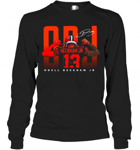 Obj Odell Beckham Jr Signature T-Shirt Long Sleeved T-shirt 