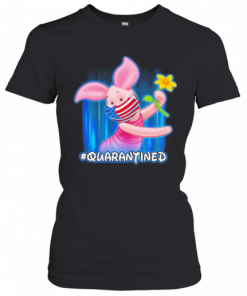 Piglet Quarantined American Flag Mask Disney T-Shirt Classic Women's T-shirt