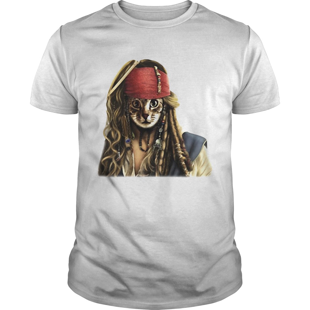 Pirates Jack Sparrow Cat shirt